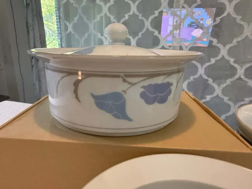 Dansk Tivoli Belles Fleurs 2 Quart Covered Casserole & Serving Bowls Set